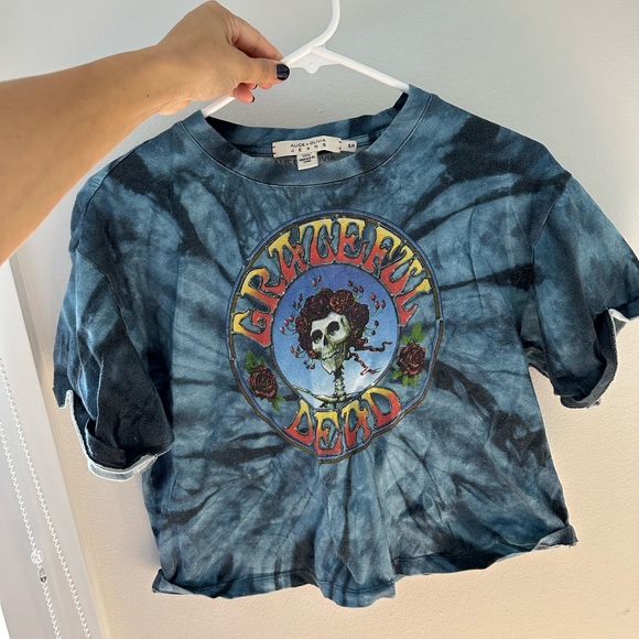 Alice + Oliva Grateful Dead Crop Top Size Small - Picture 3 of 3